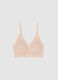 Beige seamless bra with removable padding_4