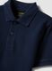 Boys&rsquo; blue organic cotton polo shirt, regular fit_2