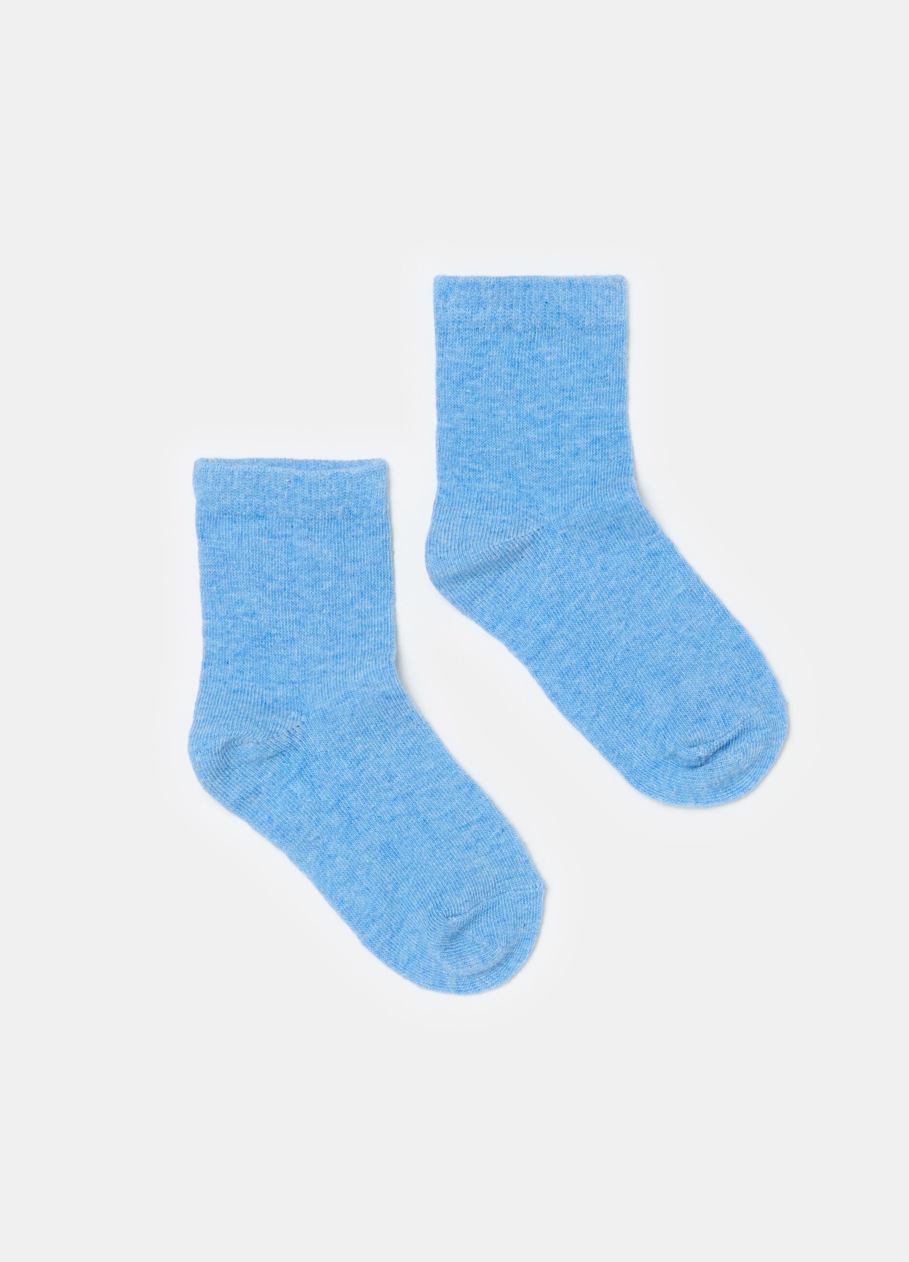 Pack cinco calcetines cortos de algodón elástico
