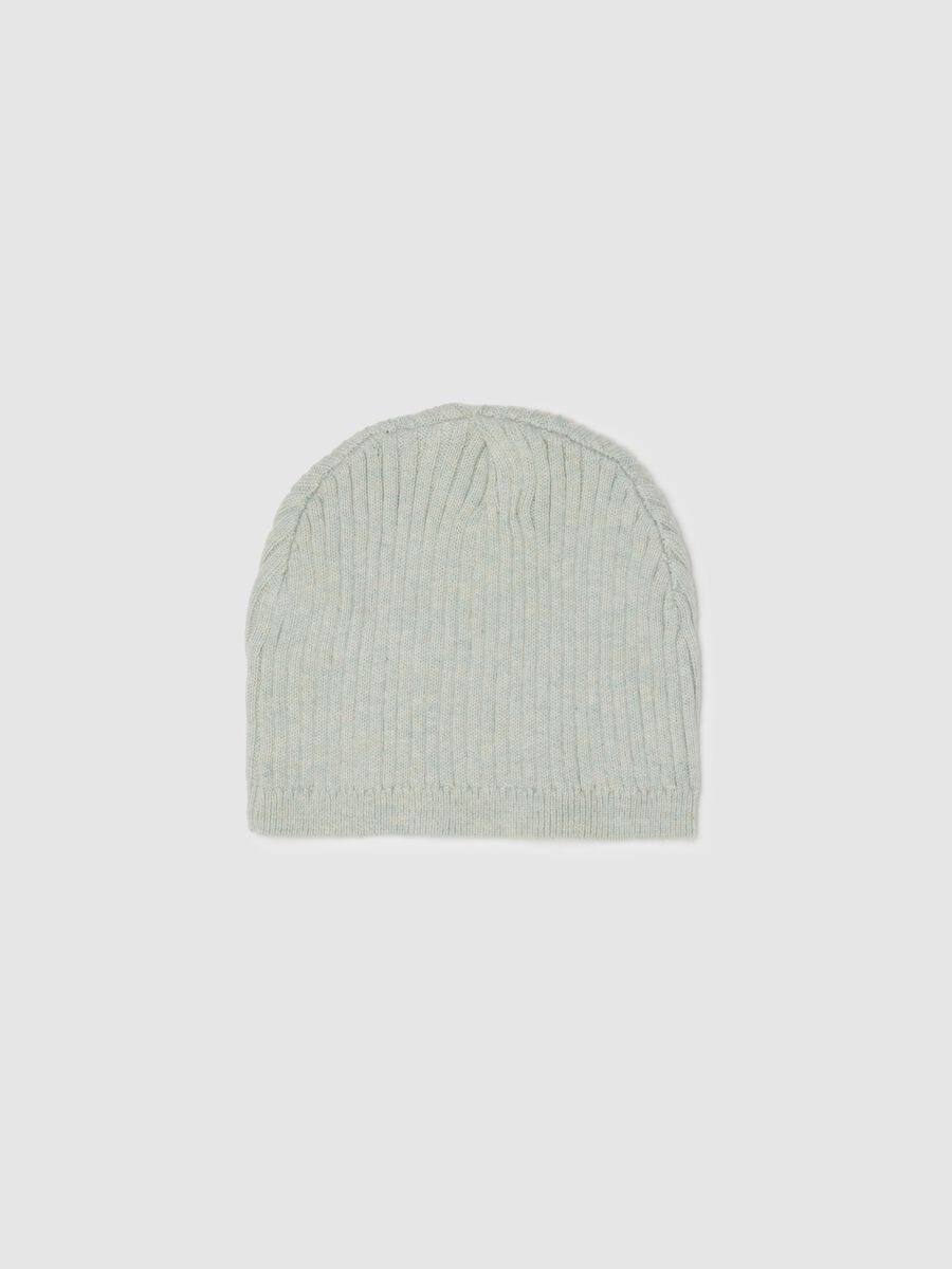 Grey pure cotton baby hat_1