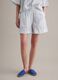White pure cotton striped shorts_2