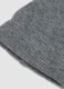 Cappello grigio melange in tessuto elasticizzato_1