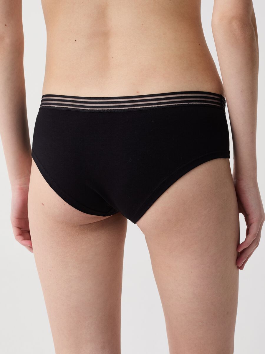 The Nude Effect French knickers in stretch organic cotton_2