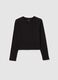 Girls' pure cotton black regular fit sweater_3