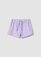 Girls&rsquo; purple 100% cotton shorts, regular fit_0