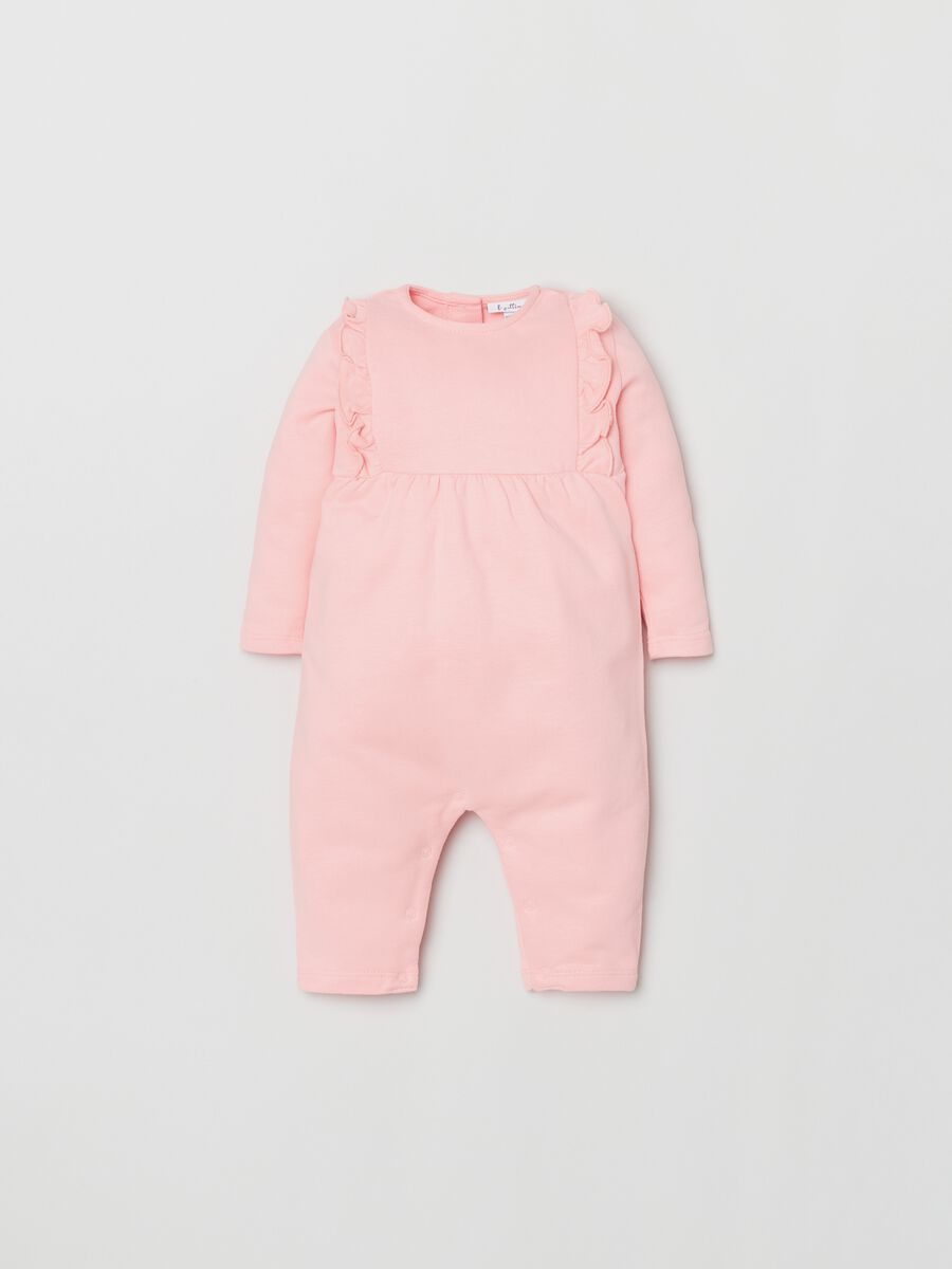 French terry onesie with ruffles_0