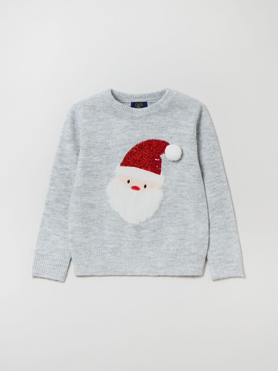 Father Christmas jumper with sequins_0