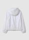 White Hooded Regular Fit Girls' Jacket_1