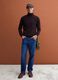 Brown pure lambswool roll-neck jumper_1
