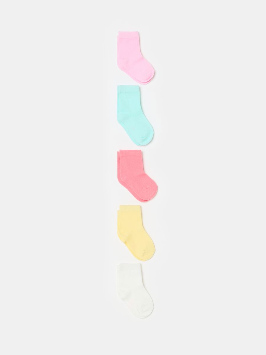 Five-pair pack socks in organic cotton_0