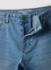 Blue stretch cotton-blend denim shorts, regular fit_5