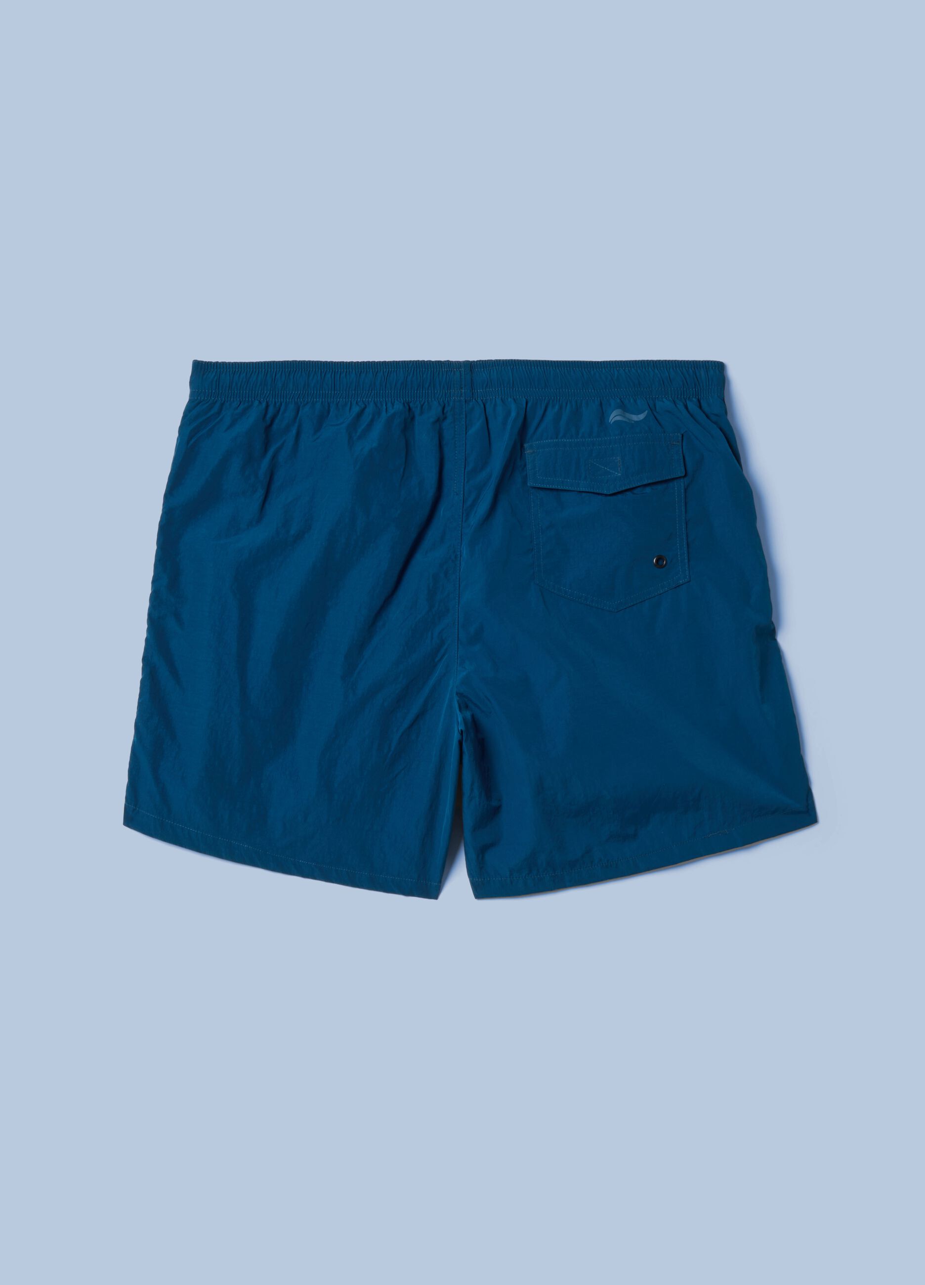 Blaue Boxer-Badeshorts ALTAVIA SAILNG mit elastischem Bund