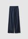 Wide Blue Cotton Trousers_4