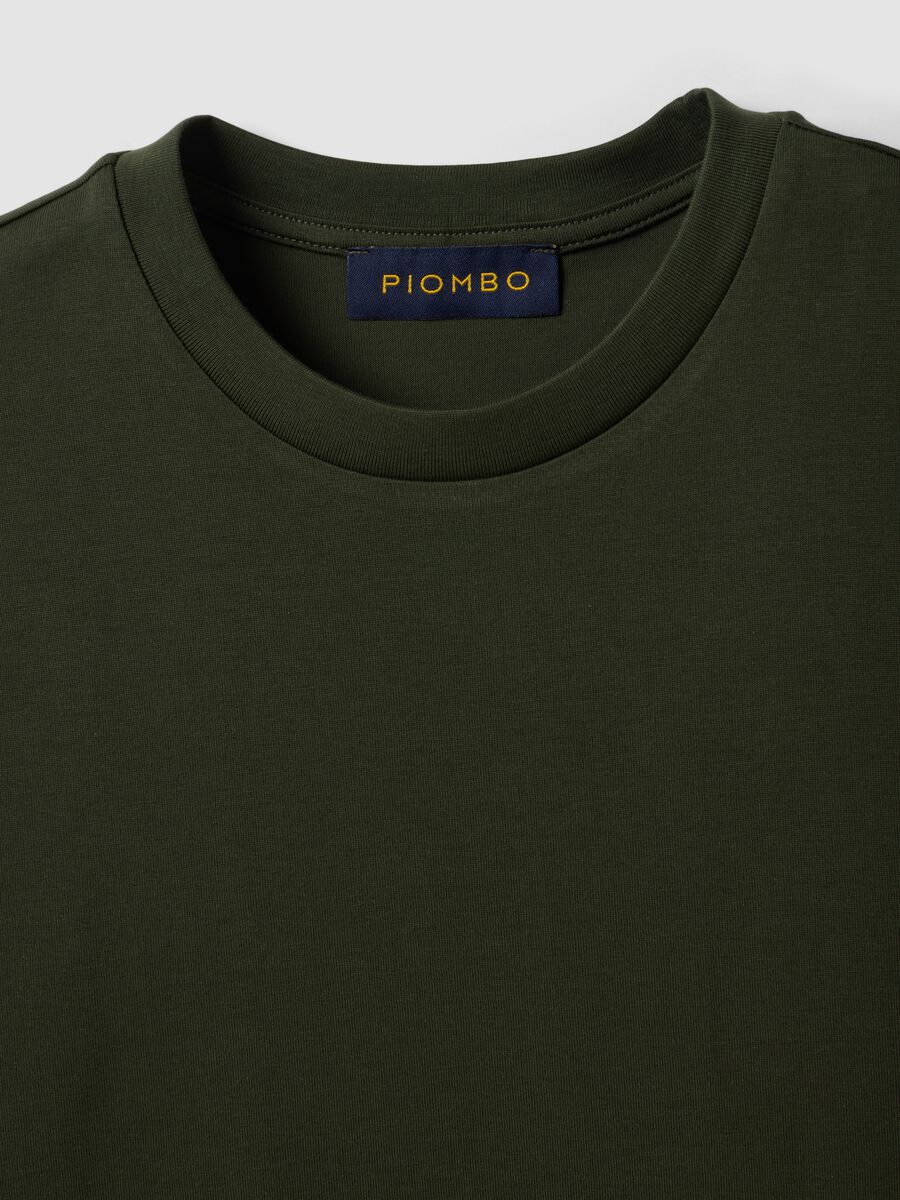 Green Supima Cotton Crew-Neck T-Shirt, Regular Fit_2