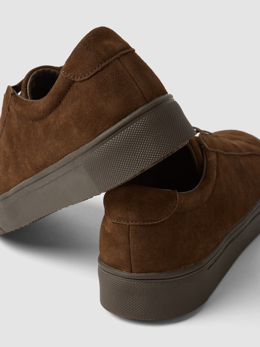 Brown genuine leather sneakers_2