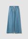 Hellblaue Wide-Leg-Jeanshose aus reiner Baumwolle f&uuml;r M&auml;dchen_3