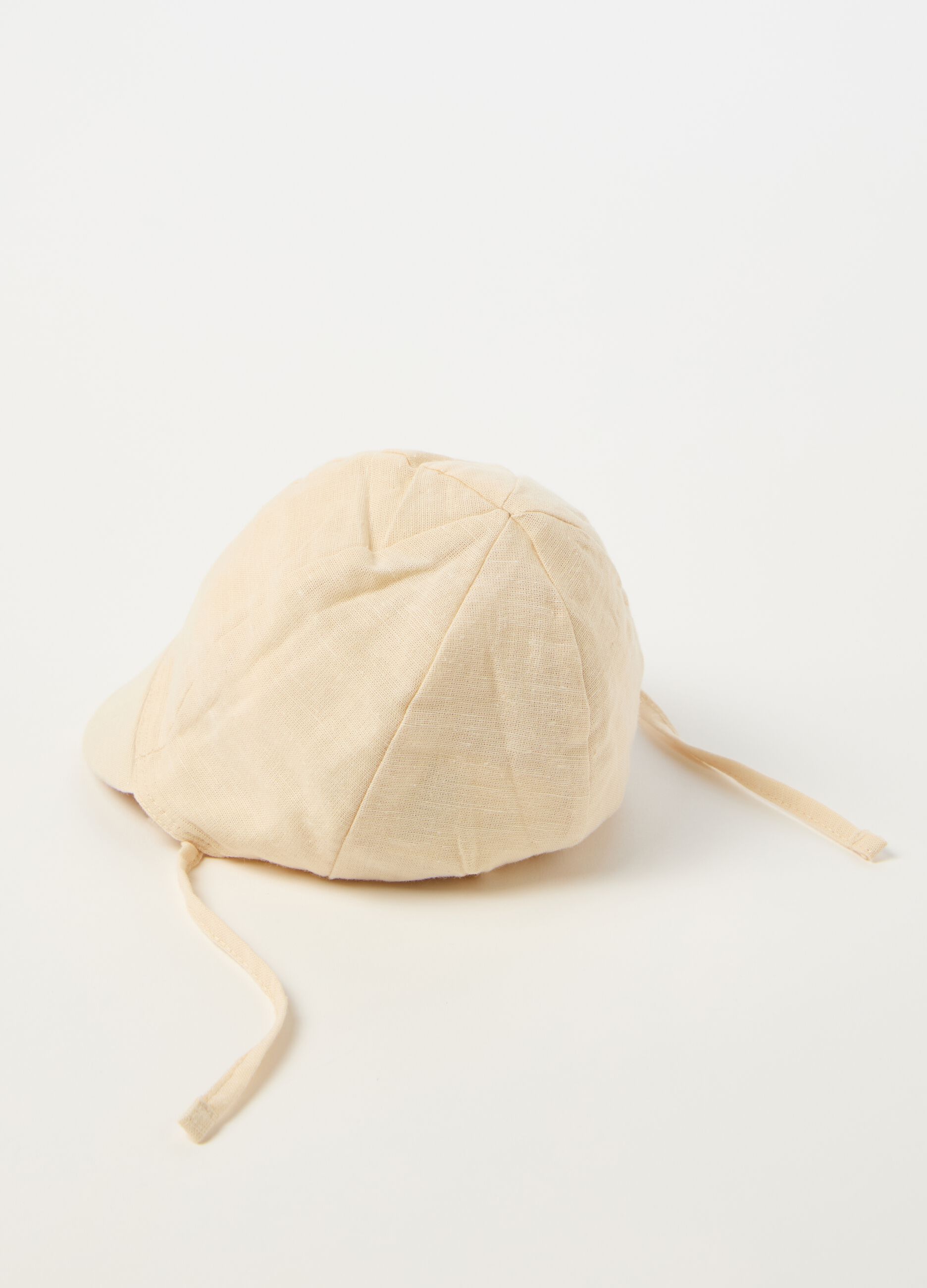 Aviator hat in cotton and linen