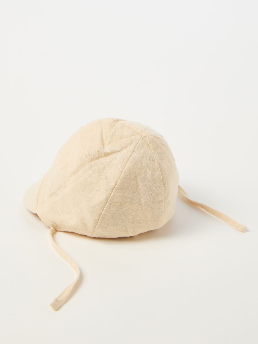 Aviator hat in cotton and linen_2