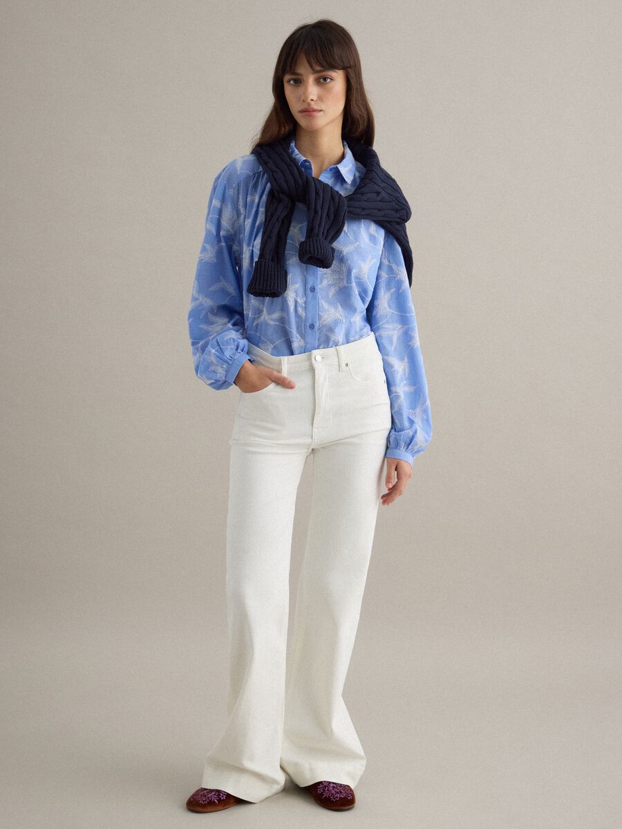 Multicolour pure cotton regular fit shirt with pattern_2