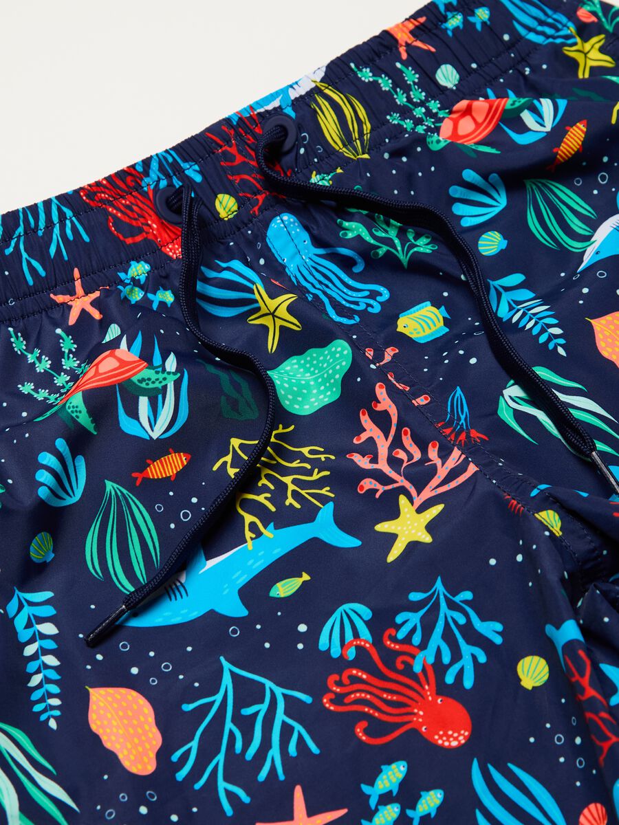 Swimming trunks with sea bed print_2