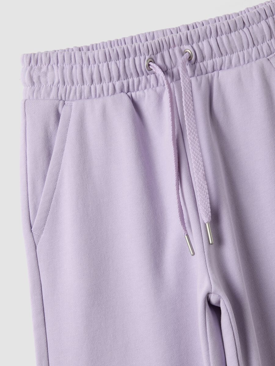 Violette Jogginghose aus reiner Bio-Baumwolle im Regular Fit f&uuml;r M&auml;dchen_6
