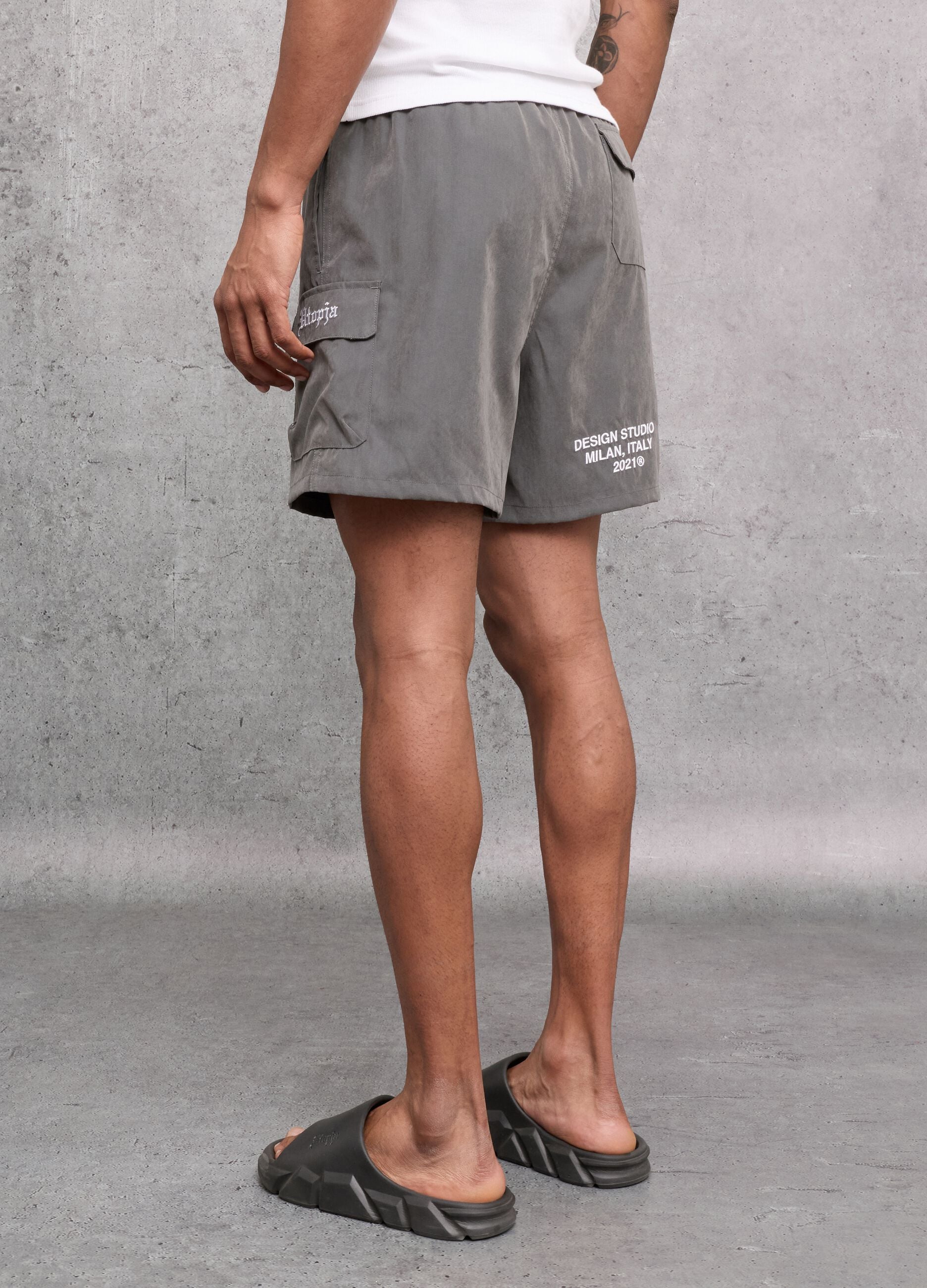 Cargo Swim Shorts Vintage Grey