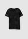 Black short-sleeve pure cotton T-shirt_0