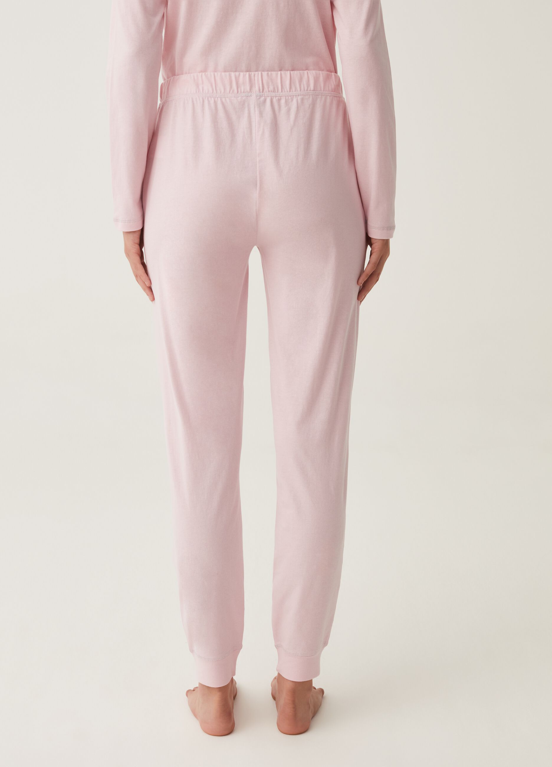 Long pyjama trousers in cotton_2