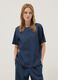 Blue stretch cotton blouse_2