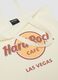 White pure cotton shopper bag with Hard Rock Cafe logo_2