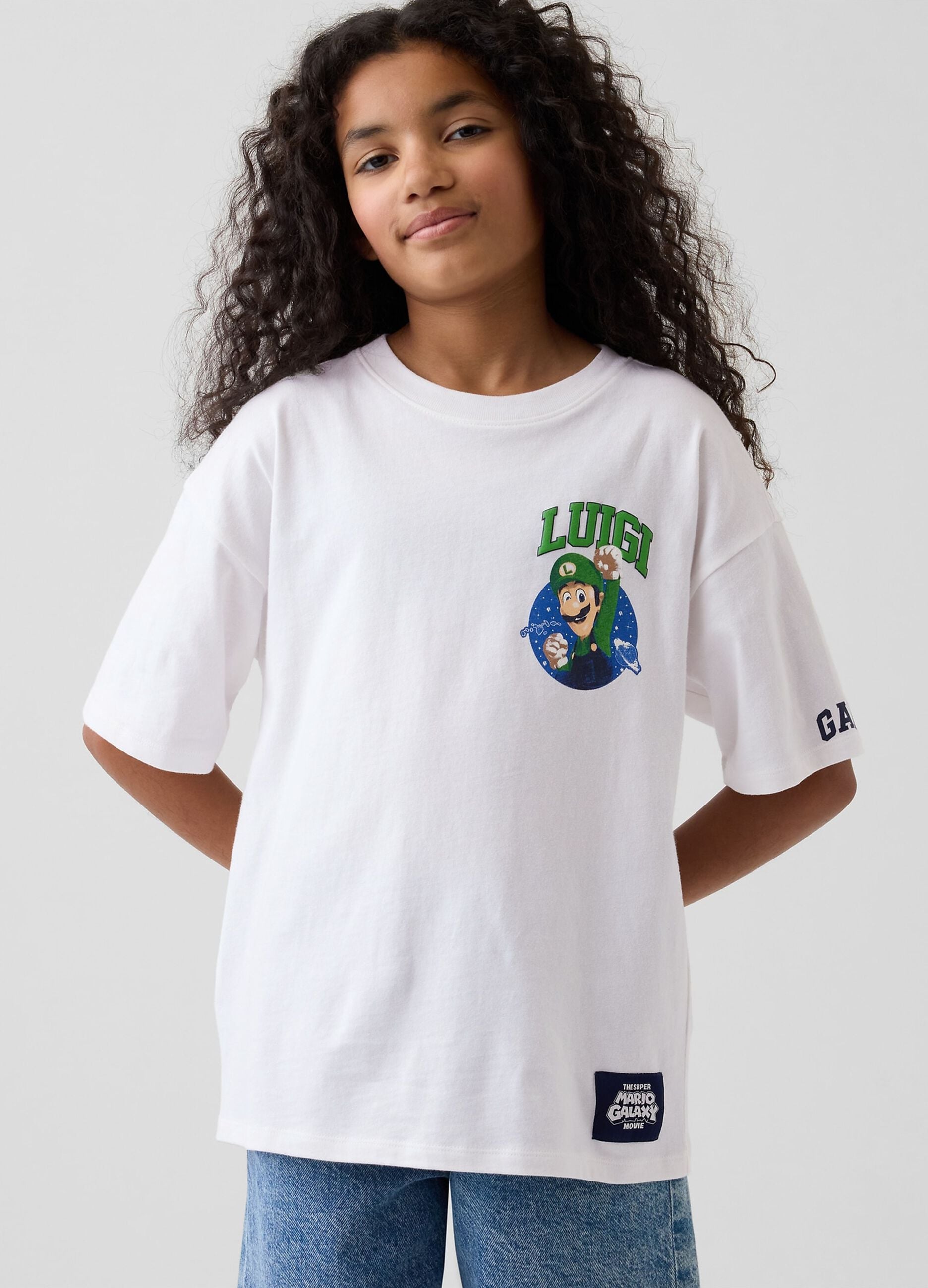 T-shirt Super Mario Nintendo de algod&atilde;o puro de manga curta