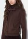 Brown hoodie with tied drawstring, relaxed fit_2