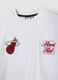 Wei&szlig;es T-Shirt aus reiner Baumwolle mit gesticktem Miami-Heat-Logo_5