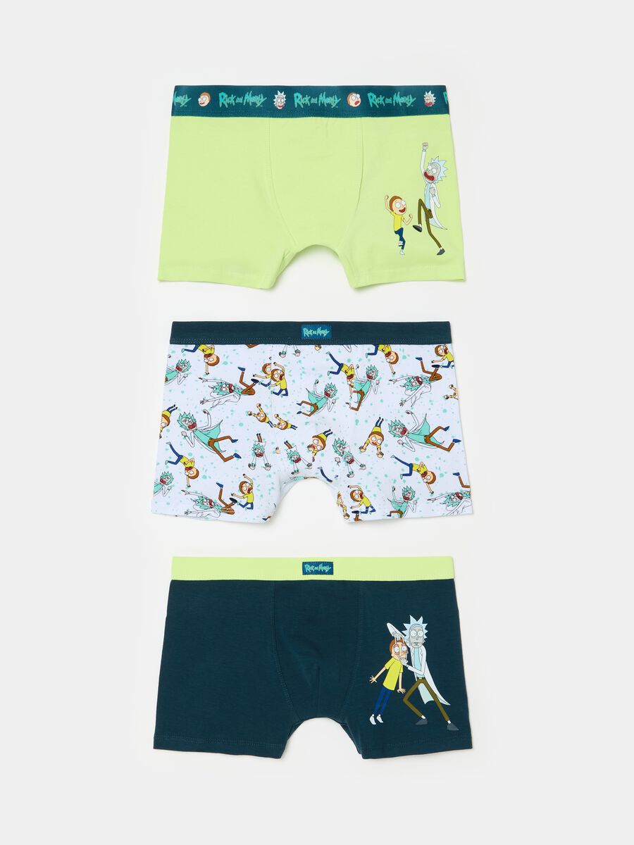 Tripack boxer con stampa Rick and Morty_0