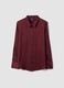 Red striped shirt with classic collar, regular fit_0
