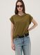 Green pure cotton regular-fit short-sleeve T-shirt_0