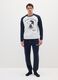 Multicolour regular fit pyjamas with Snoopy print in fleece_0