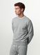 Grey crew-neck cotton-blend sweatshirt, regular fit_0