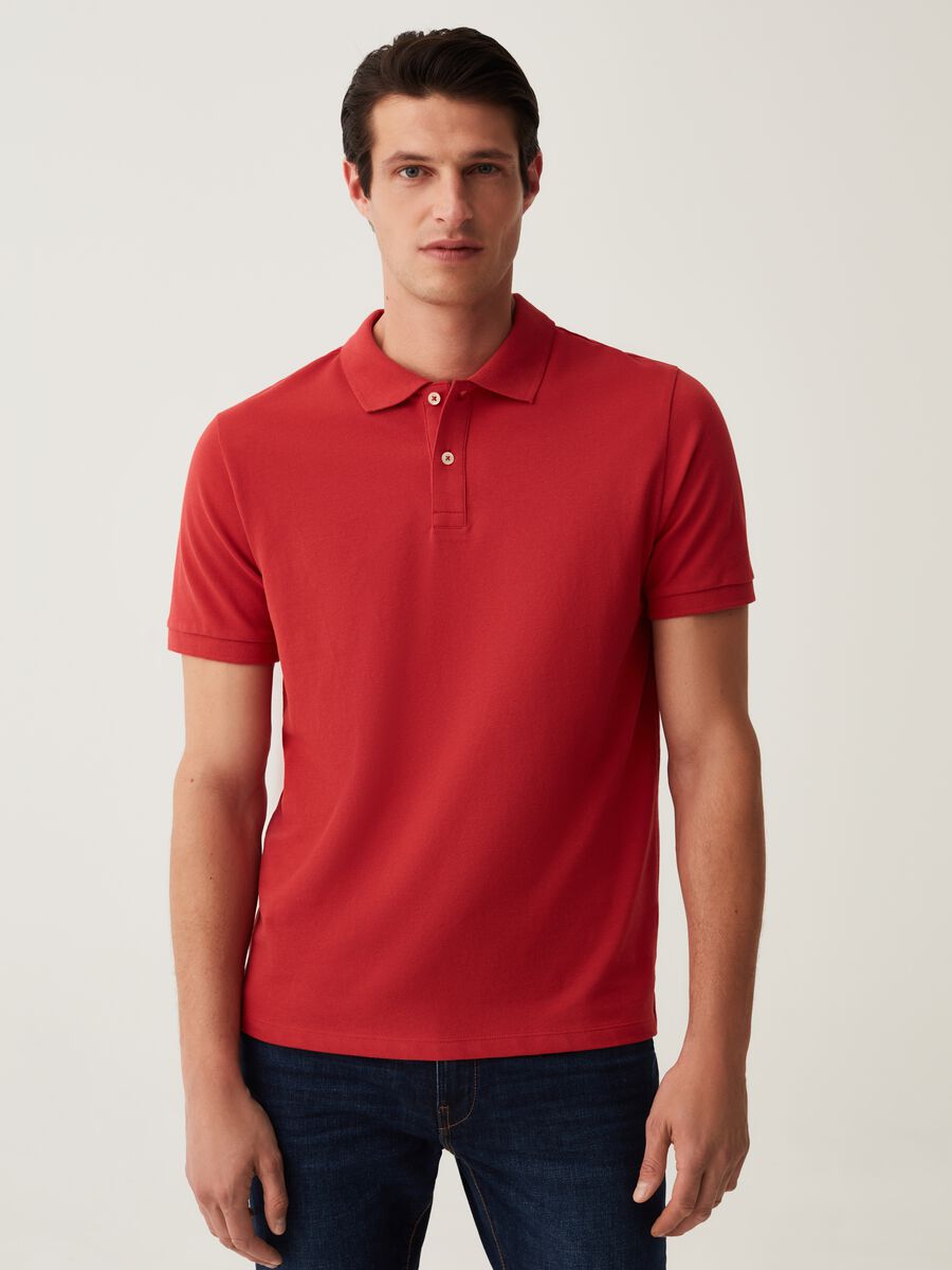 Two-pack pique polo shirts_0