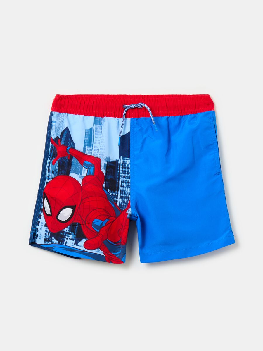 Swimming trunks with Spider-Man print_0