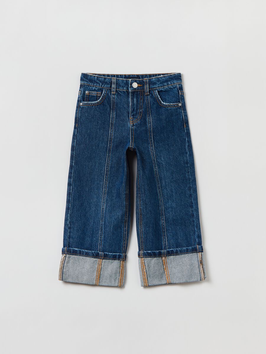 Wide-leg jeans in cotton_3