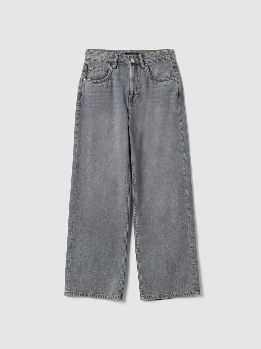 Straight Grey Cotton Jeans_4