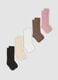 5-pack of multicolour long socks in organic stretch cotton_0