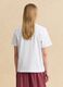 White pure cotton T-shirt with floral print_3