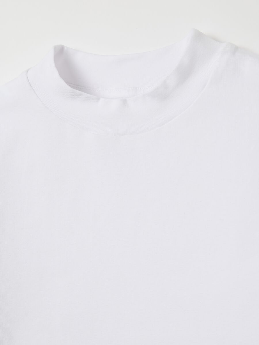 Mockneck White T-shirt_6