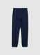 Blue joggers with logo_1