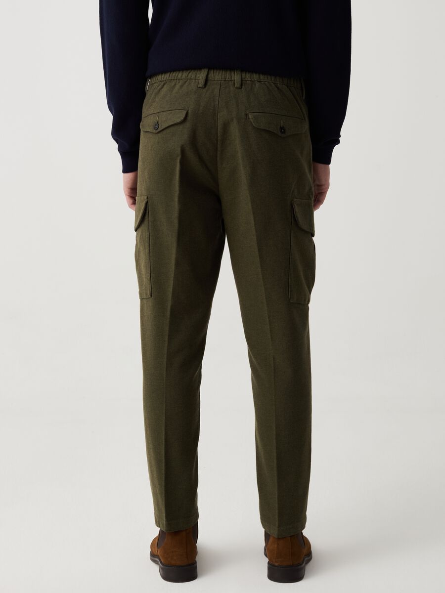 Comfort-fit cargo trousers in twill_2