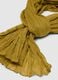 Yellow pure cotton scarf_1
