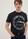 Schwarzes T-Shirt aus reiner Baumwolle im Regular Fit mit Pink Floyd-Druck_0