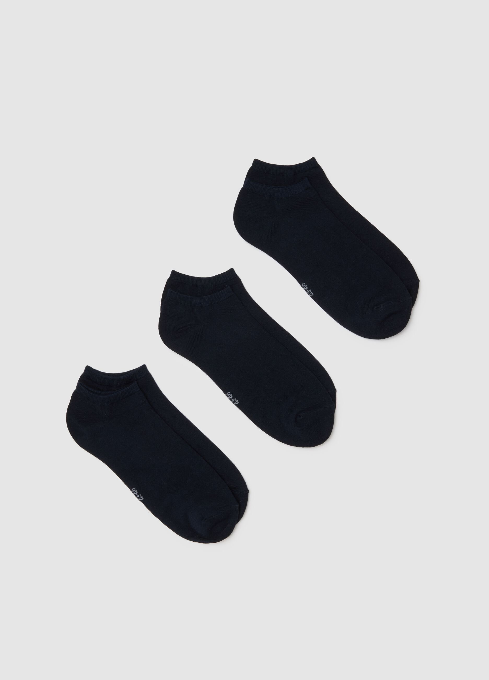 Tripack blue regular fit sports socks